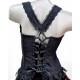 Corset Encaje con Tirantes y Broches Delanteros