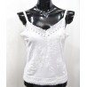 Peto Blonda Blanco Estampado