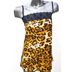 Blusa Animal Print Con Tirantes