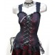 Corset Celta -  Rojo con Negro