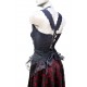 Corset Celta -  Rojo con Negro