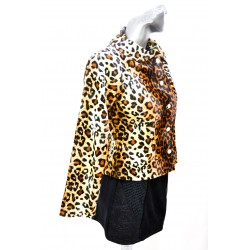 Blazer Animal Print de Terciopelo