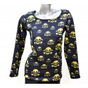 Polera Tejida con Calaveras