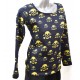 Polera Tejida con Calaveras