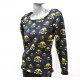 Polera Tejida con Calaveras