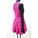 Vestido Floreado Rosado en Relieve